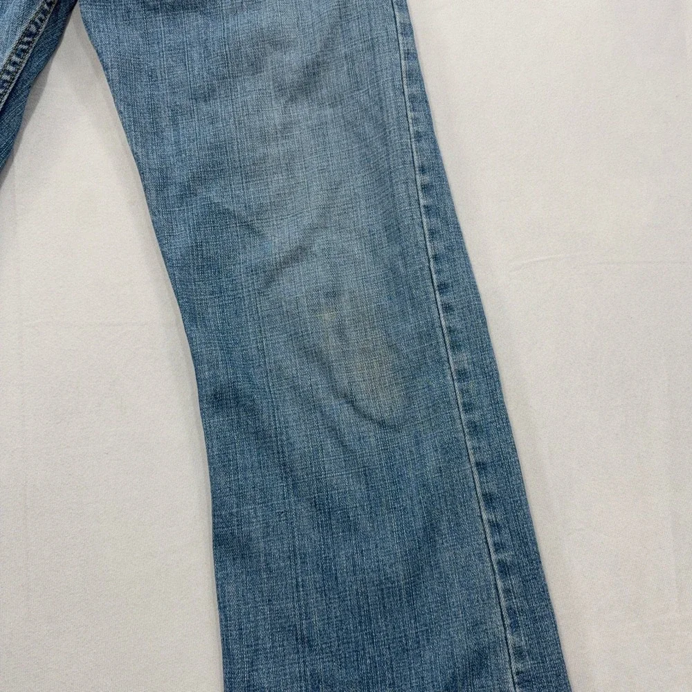 Levi's Jeans 527 Low Boot Cut Light Wash Denim Blue Mens W32 L34